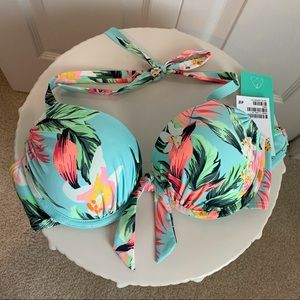 H&M NWT Super Push Up Bikini Top 34B